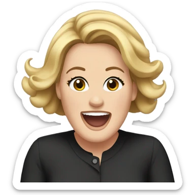 Adele excited sticker