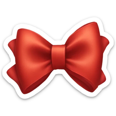 Red bow sticker