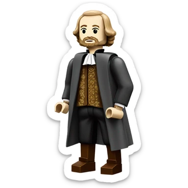 WILLIAM SHAKESPEARE lego full body sticker