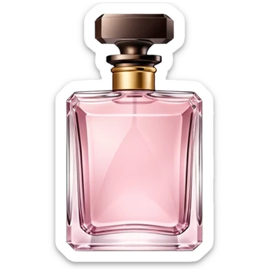 light pink luxury perfume, iPhone style sticker
