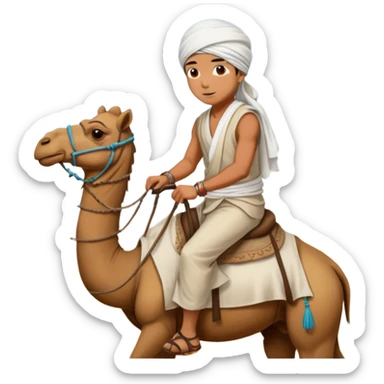 Desert Nomad Traveler with camel sticker