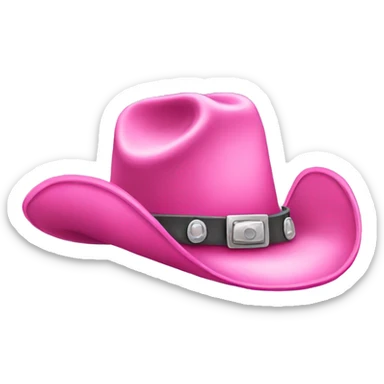 pink cowboy hat sticker