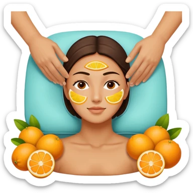 Massage therapy lemon & oranges  sticker