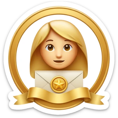 Apple iOS emoji style certificate icon, white document with rounded corners, gold seal and ribbon, soft gradients, glossy 3D emoji look, minimal, clean, centered, transparent background sticker