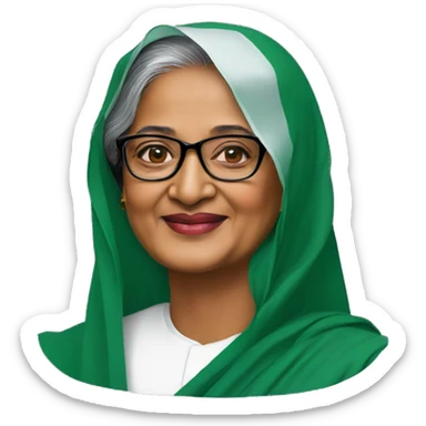 Sheikh Hasina Bangladesh  sticker
