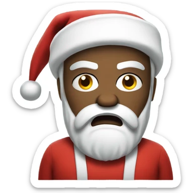 Santa clause angry  sticker