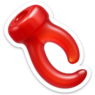 single red glossy gusher gummy sticker