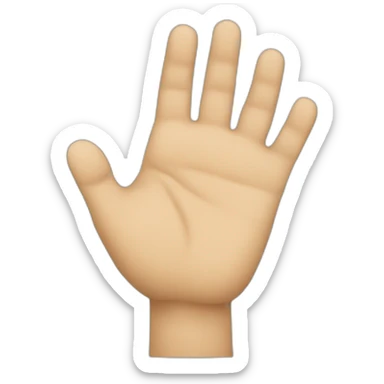 The left hand making a right angle with the thumb and forefinger. sticker