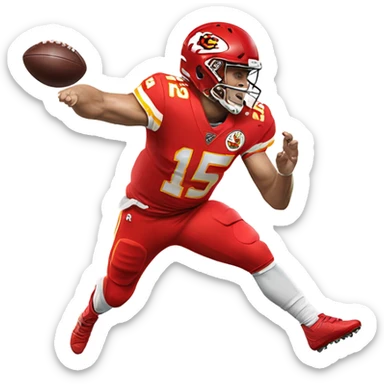 Patrick Mahomes getting tackled sticker