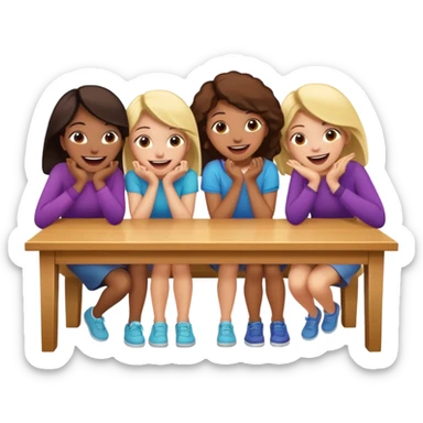 books club girls only under the table  sticker