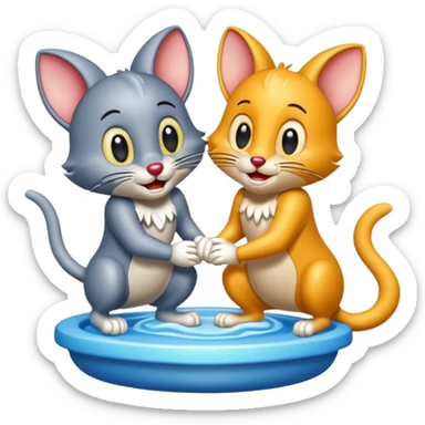 tom and jerry  game 3d icons sticker