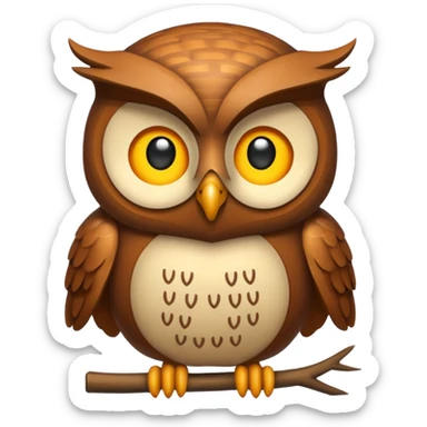 code writing owl sticker