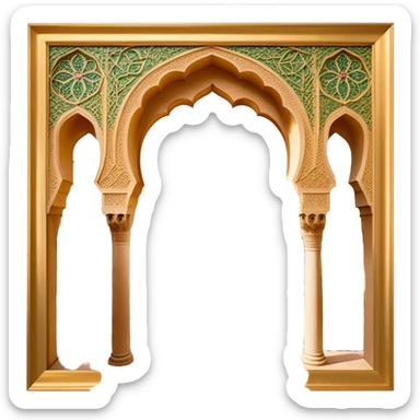 ​Cinematic Realistic Alhambra, depicted as a panoramic, zoomed-out view of the entire majestic Moorish palace complex with intricate arches, expansive courtyards, and lush gardens stretching into the distance, bathed in soft golden light that accentuates its opulent historical grandeur, sticker