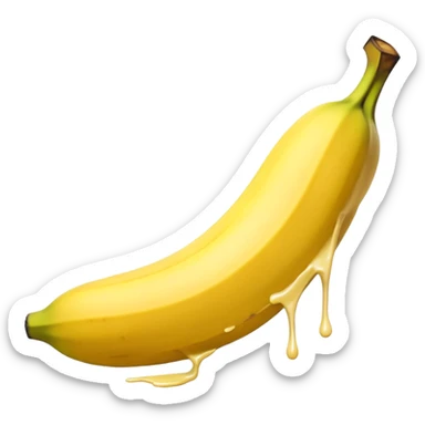 Banana spilt sticker