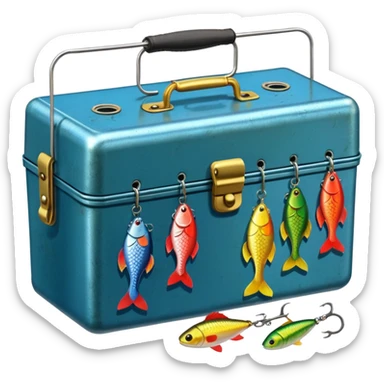 tackle box fishing sticker