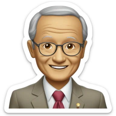 B. J. Habibie sticker