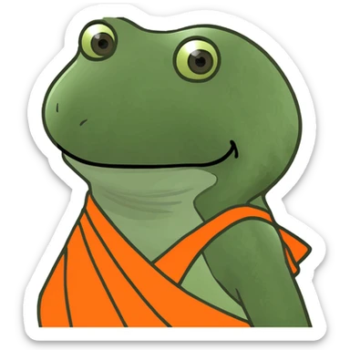 cute sundress orange wrap sticker