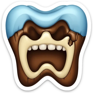 caries of tooth sticker