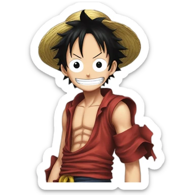 Luffy one piece gear third sticker