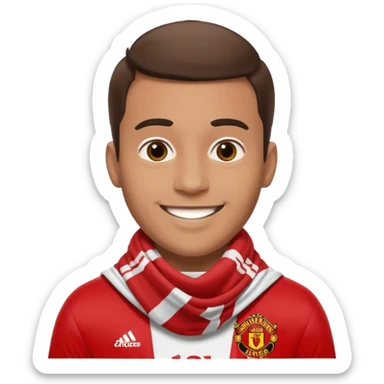 football supporter, manchester united sticker