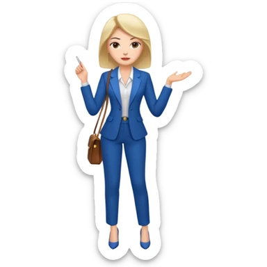 LAdy Boss, different pose sticker