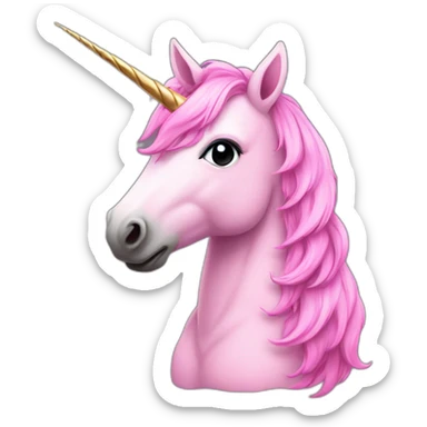unicorn pink sticker