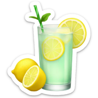 Glass of lemonade  sticker