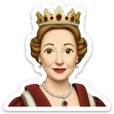 Old-Queen-Elizabeth-Tudor sticker