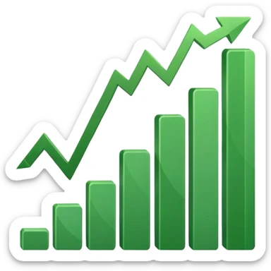 dollar graph sticker