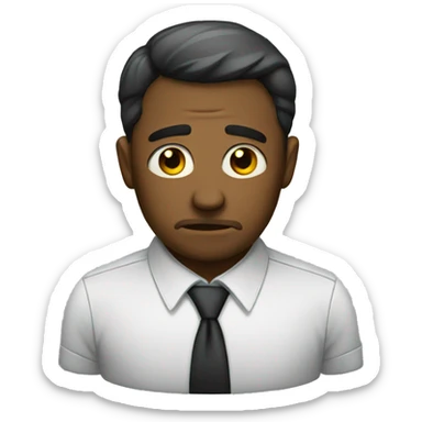 Sad business sticker