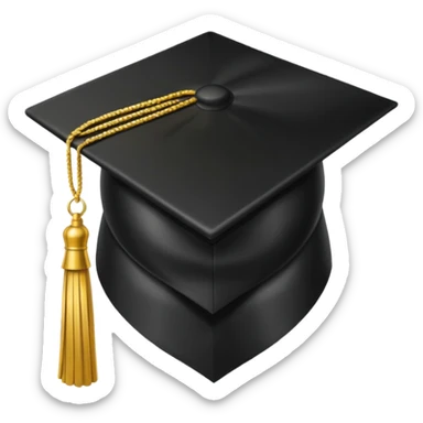 graduation cap sticker