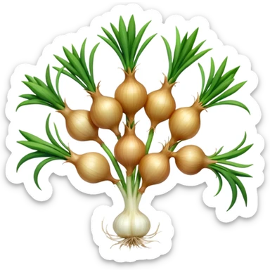 Small onions bunch sticker