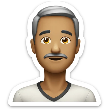 Persona triste celebrando fin de año sticker