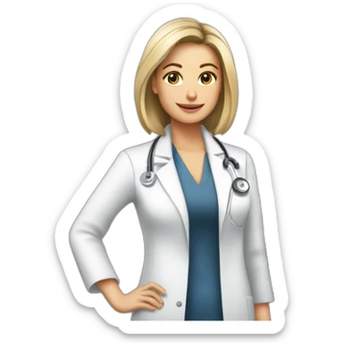 Posh-Radiologist-performing-breast-mri-to-leni-klum sticker