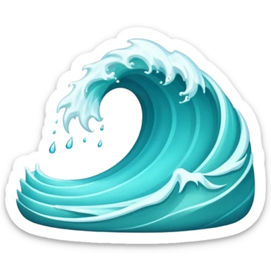 Wave Curve sticker