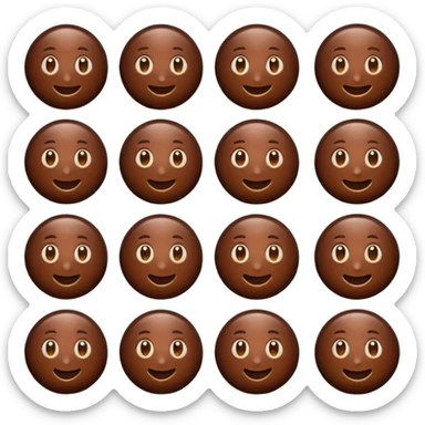 chocolate emoji ai sticker