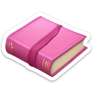 pink book sticker