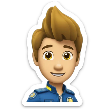 Chase von pawpatrol wo banane isst sticker