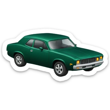 Darkgreen car sticker