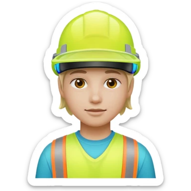 Neon Visor Gamer sticker