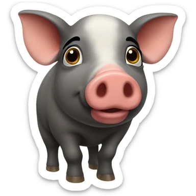 Iberian pig sticker