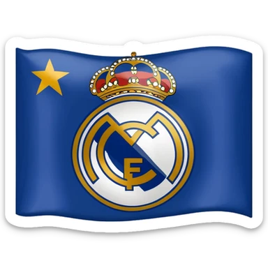 Real madrid flag sticker