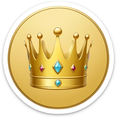 A yellow crown icon centered on a pale yellow circle, with a small ‘Pro’ tag at the lower-right sticker