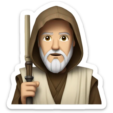 obi-van Kenobi asking sticker