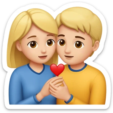 Couple being intimate  sticker