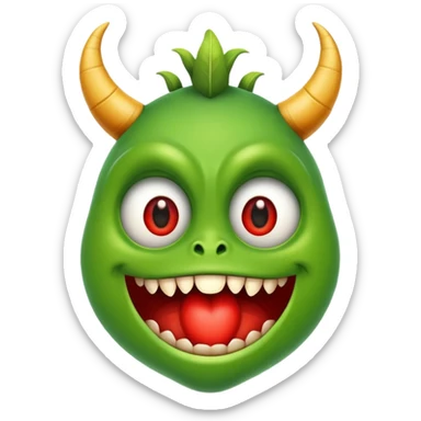 Un monstre qui donne conseil à un humain  sticker