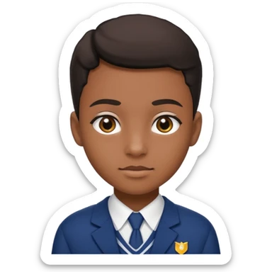 American black highschool student sticker