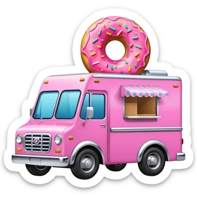 donut truck sticker