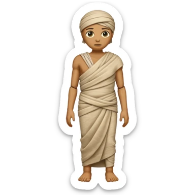 full body mummy sticker