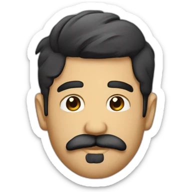 DJ CON BARBA Y BIGOTE sticker